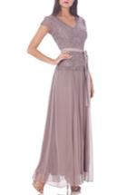 Women's Js Collections Soutache Applique Gown - Pink