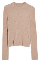 Women's Tibi Stripe Crop Sweater - Black