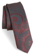 Men's Boss Paisley Silk Skinny Tie