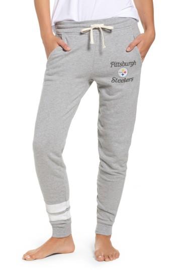 Women's Junk Food Nfl Pittsburgh Steelers Sunday Sweatpants - Grey