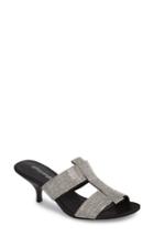 Women's Jeffrey Campbell Tartine Embellished Slide Sandal M - Black