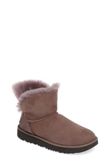 Women's Ugg Classic Cuff Mini Boot .5 M - Grey