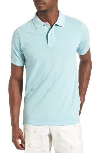 Men's Dockers Garment Dyed Pique Polo - Blue/green
