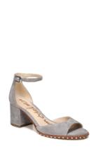Women's Sam Edelman Susie Ankle Strap Sandal .5 M - Grey