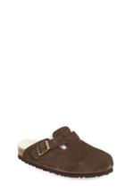 Women's Birkenstock 'boston' Genuine Shearling Lined Clog -5.5us / 36eu B - Brown