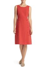 Women's Lafayette 148 New York Cheyenne Floral Embellished A-line Dress - Red