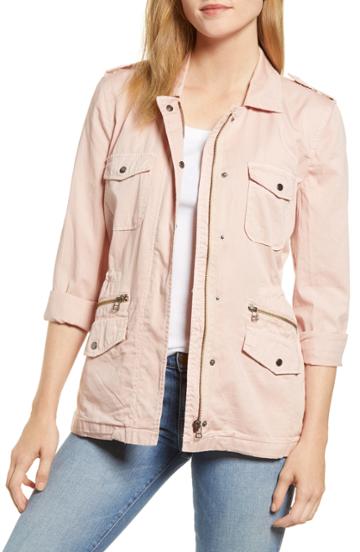 Women's Lily Aldridge For Velvet By Graham & Spencer Army Jacket - Pink