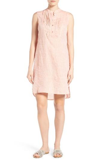 Women's Nic+zoe Drifty Linen Tunic Dress - Orange