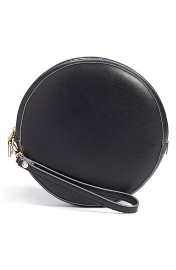 Sole Society Smooth Circle Crossbody - Black
