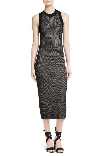 Women's Milly Mesh Midi Dress, Size - Black