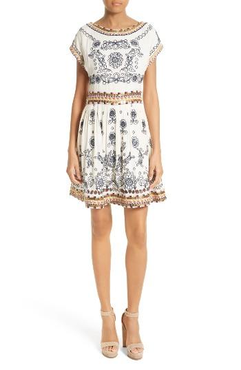 Women's Alice + Olivia Gertie Embellished Shift Dress