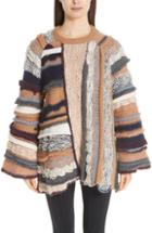 Women's Stella Mccartney Multi Knit Wool Blend Sweater Us / 38 It - Grey