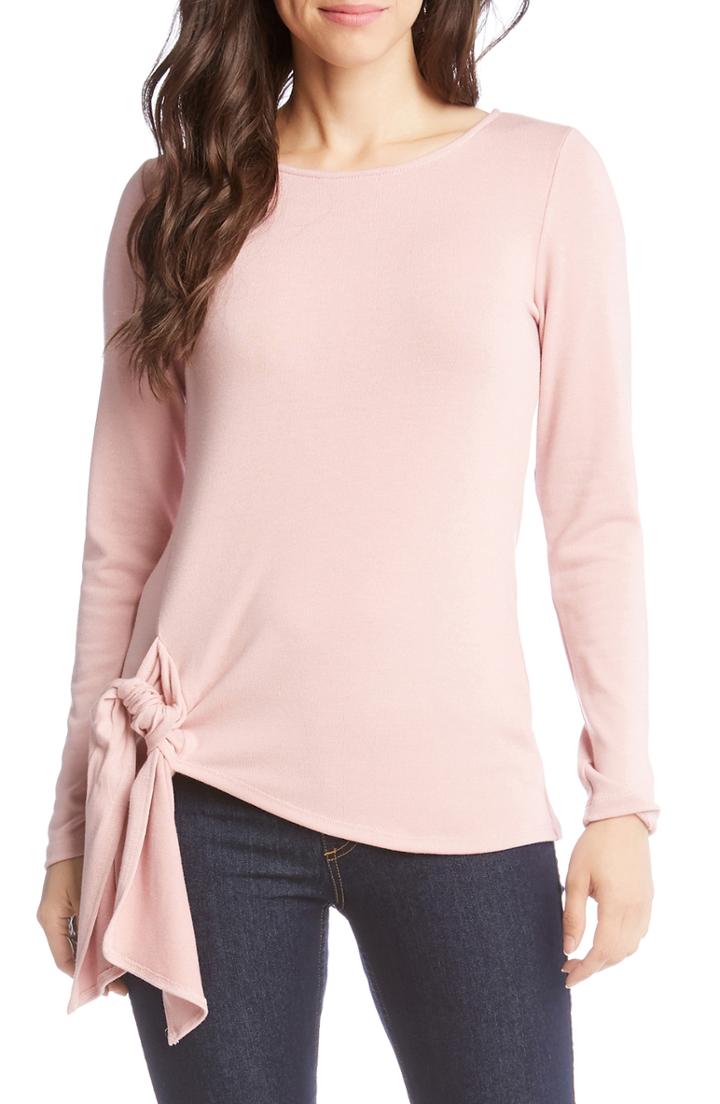 Women's Karen Kane Tie Front Top - Pink