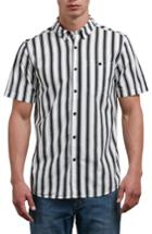 Men's Volcom Sunland Stripe Woven Shirt - White