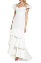 Women's Jarlo Aldis Lace & Ruffle Mermaid Gown - Ivory