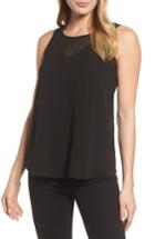 Women's Nic+zoe Sheer Collection Top - Black