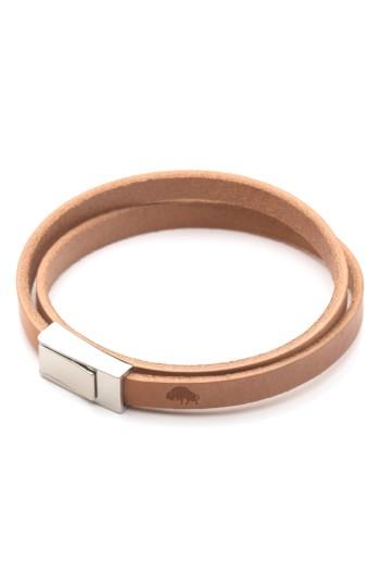 Men's Ezra Arthur Double Wrap Leather Bracelet