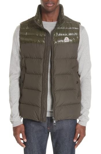 Men's Moncler Deneb Down Vest - Green