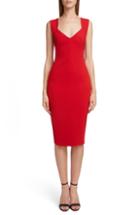 Women's Victoria Beckham Sweetheart Neck Body-con Dress Us / 6 Uk - Red
