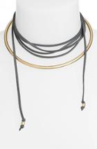 Women's Cam 'cobra Bite' Faux Suede Choker