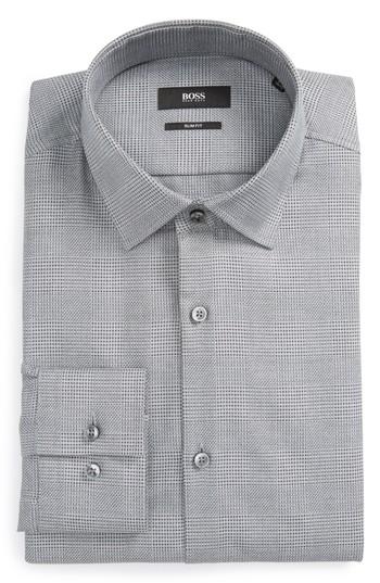 Men's Boss Jenno Slim Fit Plaid Dress Shirt