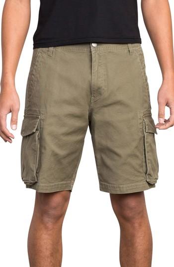 Men's Rvca Wannabe Cargo Shorts - Green