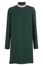 Women's Burberry Zoya Two-tone Shift Dress Us / 40 It - Green