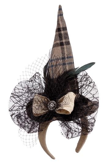 Women's Allstate Witch Hat Fascinator - Black