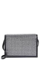Women's Saint Laurent Toy Kate Crystal Embellished Leather Crossbody Bag - Black