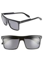 Men's Quay Australia Let It Run 57mm Polarized Sunglasses - Black / Smoke Lens