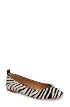 Women's Ugg Lynley Genuine Calf Hair Flat M - White