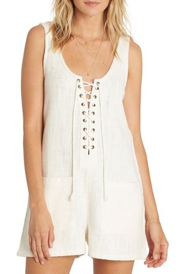 Women's Billabong Lazy Waves Romper - White