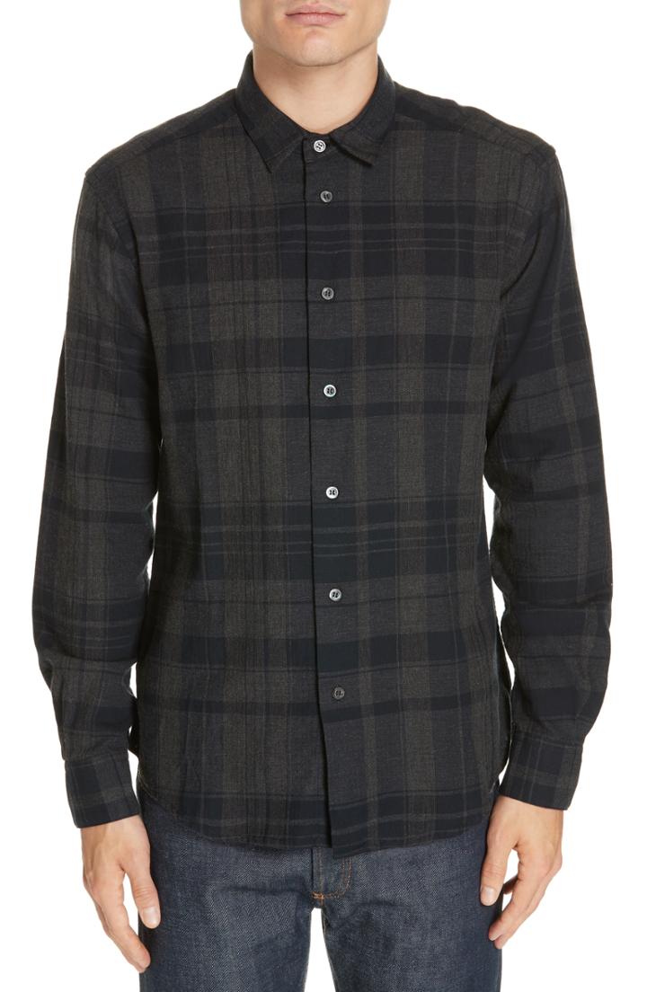 Men's Barena Venzia Coppi Check Shirt Eu - Grey