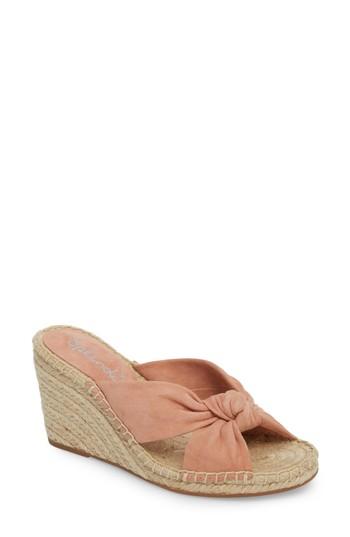 Women's Splendid Bautista Knotted Wedge Sandal M - Pink