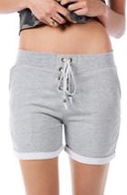 Women's Ragdoll Lace-up Shorts - Grey