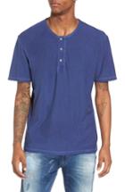 Men's Treasure & Bond Short Sleeve Cotton Henley - Blue