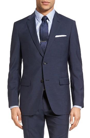 Men's Theory Wellar Trim Fit Check Wool Sport Coat