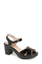 Women's Wonders Platform Sandal .5-6us / 36eu - Black