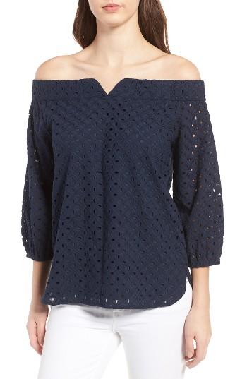 Women's Chelsea28 Eyelet Off The Shoulder Blouse