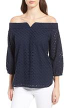 Women's Chelsea28 Eyelet Off The Shoulder Blouse