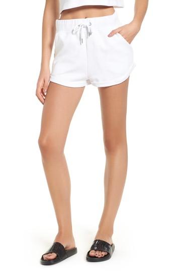 Women's Ivy Park Wedgewood Chenille Logo Shorts - White