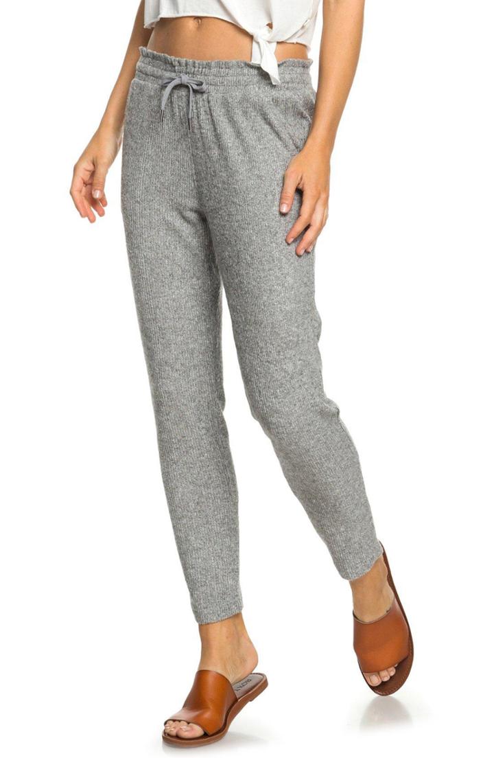 Women's Roxy Beach Dance Ribbed Pants - Grey
