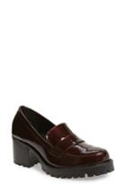 Women's Jane And The Shoe Leighton Platform Loafer M - Burgundy