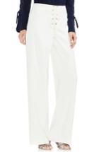 Women's Vince Camuto Lace-up Wide Leg Pants - White