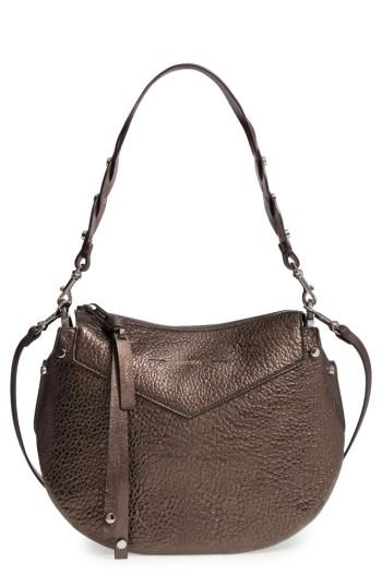 Jimmy Choo Artie Metallic Leather Hobo Bag - Brown