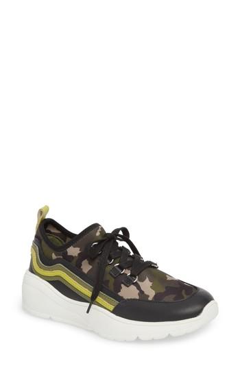 Women's Steve Madden Cavo Rainbow Sneaker .5 M - Green