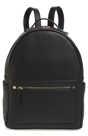 Mali + Lili Madison Faux Leather Backpack - Black