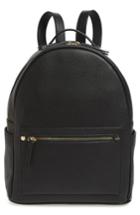 Mali + Lili Madison Faux Leather Backpack - Black