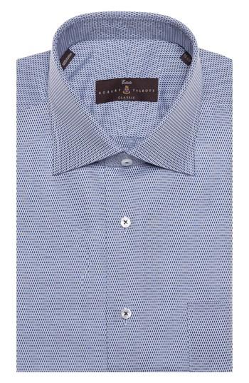 Men's Robert Talbott Tailored Fit Geometric Dress Shirt .5 - Blue