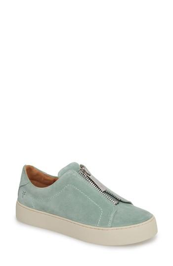 Women's Frye Lena Zip Sneaker .5 M - Metallic